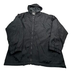 NATURAL LIFE Mens Black Hooded Full Zip Lined Jacket XL